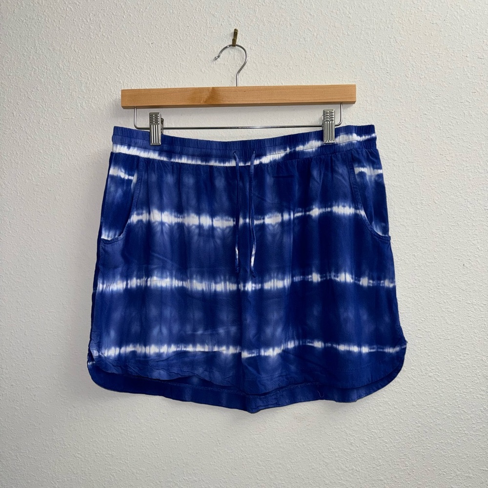 Merona Blue and White Tie Dye Skirt